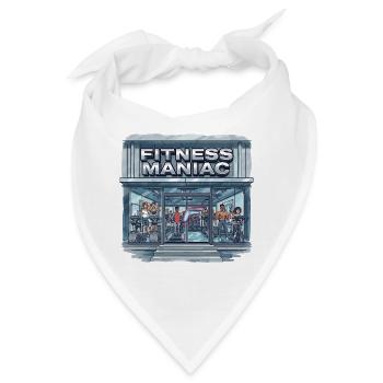 Fitness-Maniac Gymfront-Szene - Bandana - Weiß - Vorne