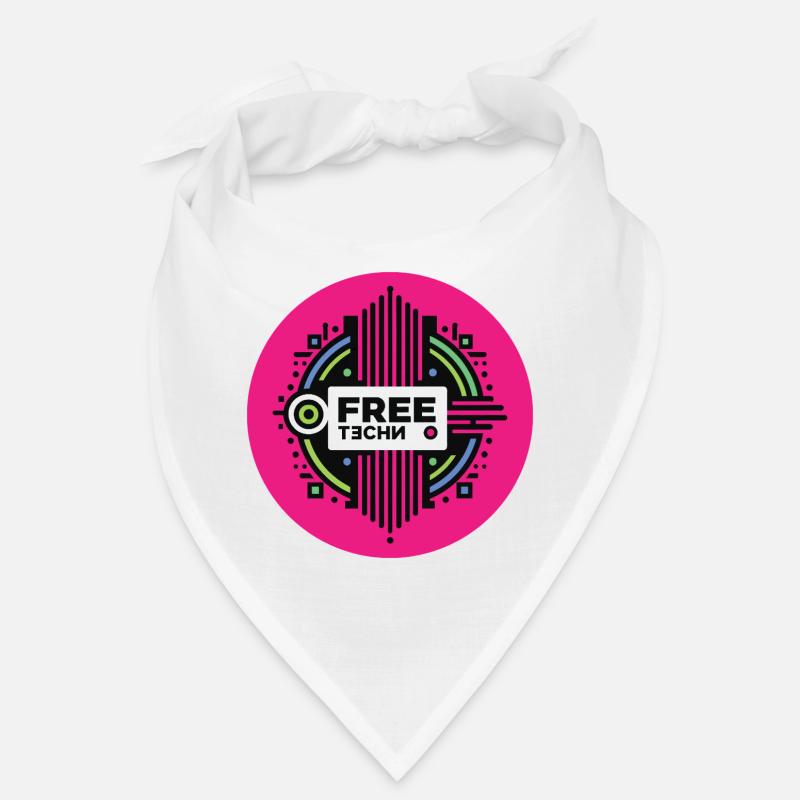 FREE TECHNO #2 - let's talk - Bandana - white