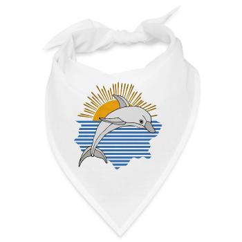 Delfin - Bandana - Weiß - Vorne