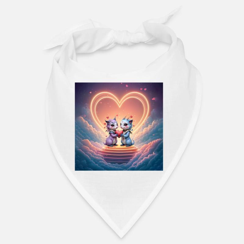 Neon Dragons in Love Bandana