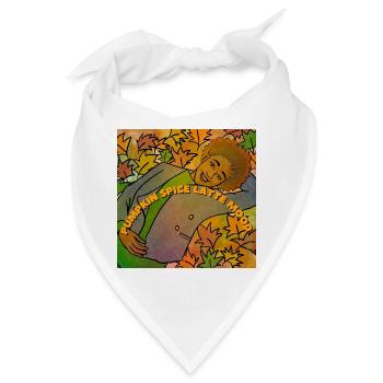 Pumpkin Spice Latte Stimmung - Bandana - Weiß - Vorne
