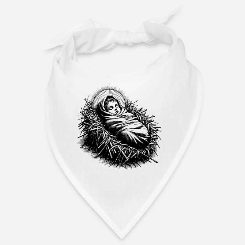 Jesuskind, geboren in der Weihnachtskrippe Bandana