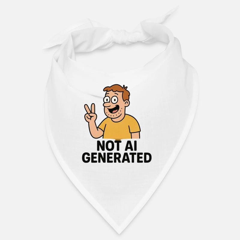 Not AI Generated Cartoon Tee Bandana