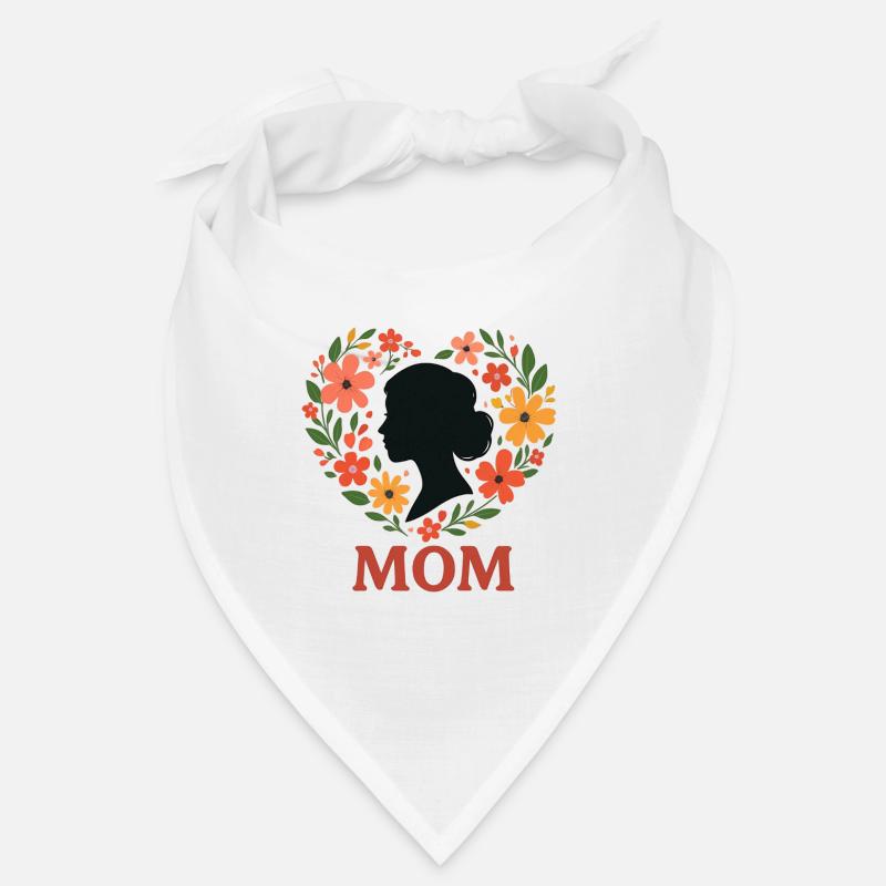 Blumenkranz Mutter Silhouette Bandana
