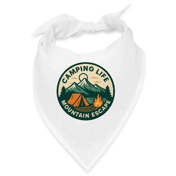 Bergcamping-Ausflug - Bandana - Weiß - Vorne
