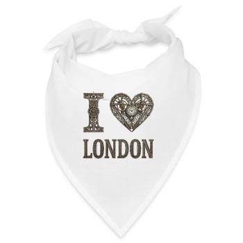 London – Urbaner Charakter - Bandana - Weiß - Vorne