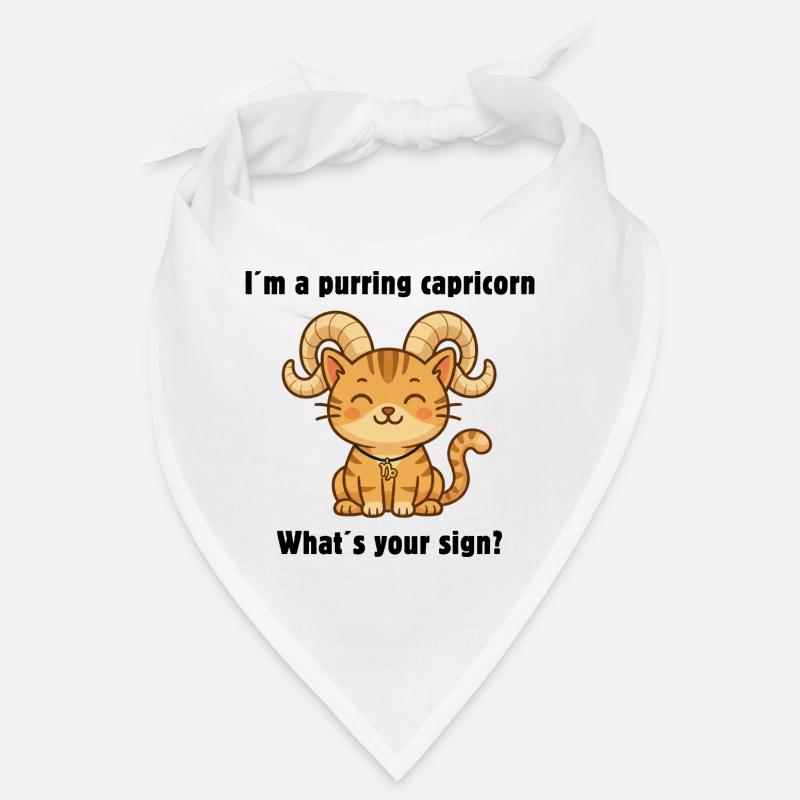 Süße Steinbock Katze – Sternzeichen mit Charme Bandana