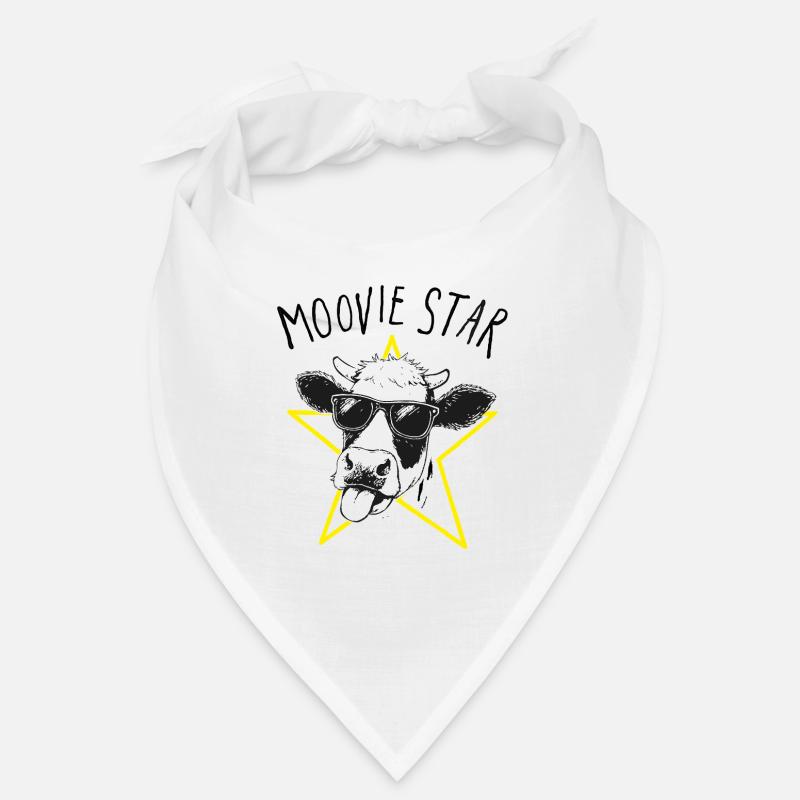 Moovie Star Jeu de mots avec une vache Bandana