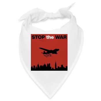 STOP the WAR – Bomben stoppen, Städte schützen - Bandana - Weiß - Vorne