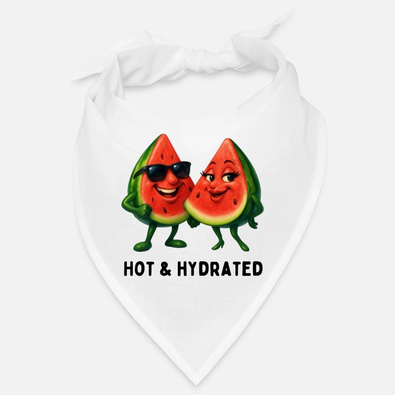 Couple de pastèques amusants d’été Bandana