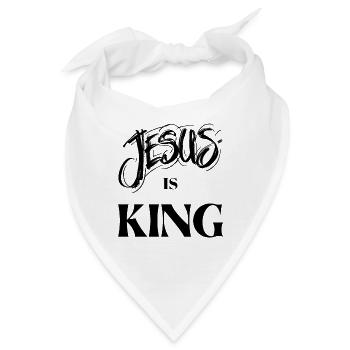 Jesus ist König - Bandana - Weiß - Vorne