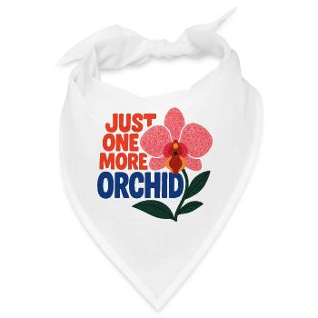 Nur noch eine Orchidee - Bandana - Weiß - Vorne