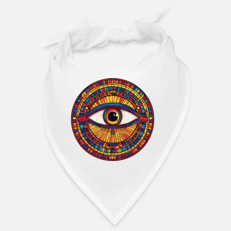 Regenbogen-Mosaikauge Bandana