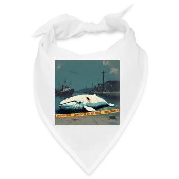 Weißer Wal tot am Pier gefunden - Bandana - Weiß - Vorne