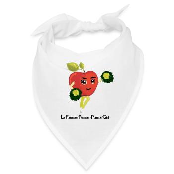 DIE BERÜHMTE CHEERLEADERIN! (Apfel) - Bandana - Weiß - Vorne