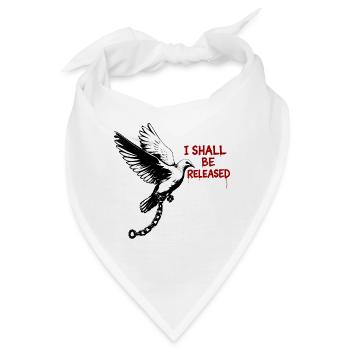 Taube der Befreiung mit Kette - Bandana - Weiß - Vorne