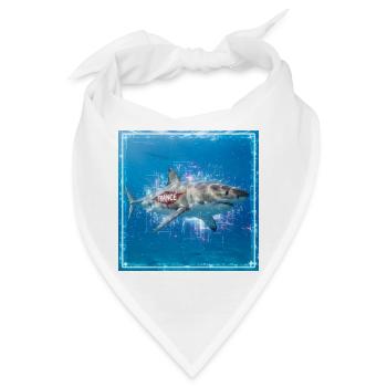 Trance Shark - Bandana - Weiß - Vorne