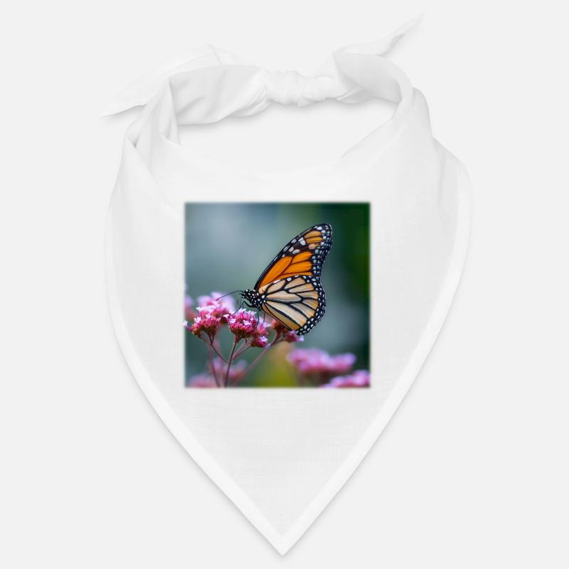 Macro du papillon monarque Bandana