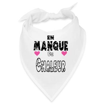 Bedürfnis nach Wärme - Bandana - Weiß - Vorne