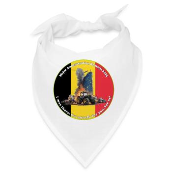 Bauernproteste in Brüssel 2025 - Bandana - Weiß - Vorne