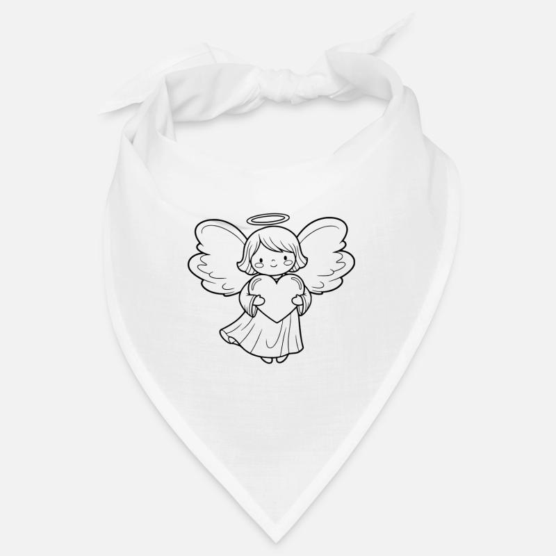 Schutzengel mit Herz Illustration Bandana