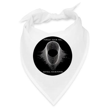 Vergiss den Schleier, enthülle Macht - Bandana - Weiß - Vorne