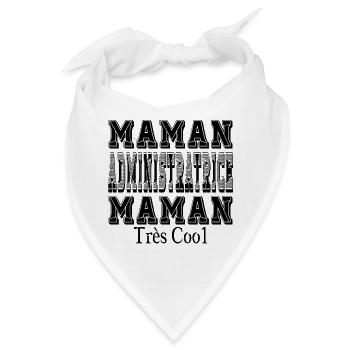 Mama Administratorin Sehr coole Mama - Bandana - Weiß - Vorne