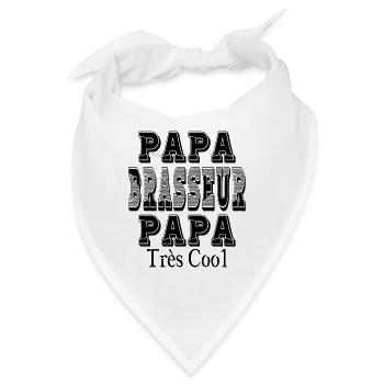 Papa Brauer Papa Sehr cool - Bandana - Weiß - Vorne