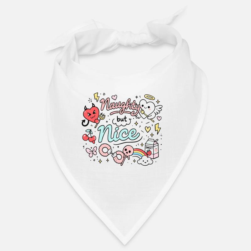 Naughty But Nice Freches Doodle Statement Bandana
