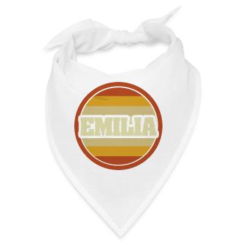 Vorname Emilia - Bandana - Weiß - Vorne