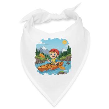 Bouno Abenteuer auf dem Fluss - Bandana - Weiß - Vorne