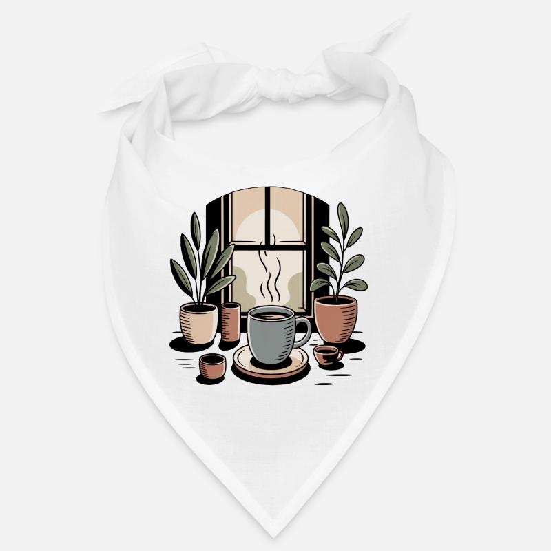 Café Vie Simple Tranquillité Anti Emphasement Bandana