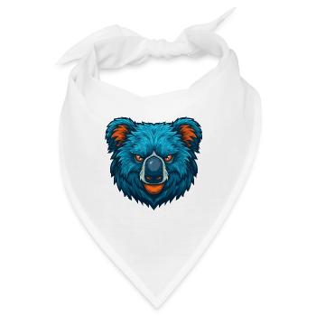 Fierce Koala Esports Maskottchen-Logo - Bandana - Weiß - Vorne