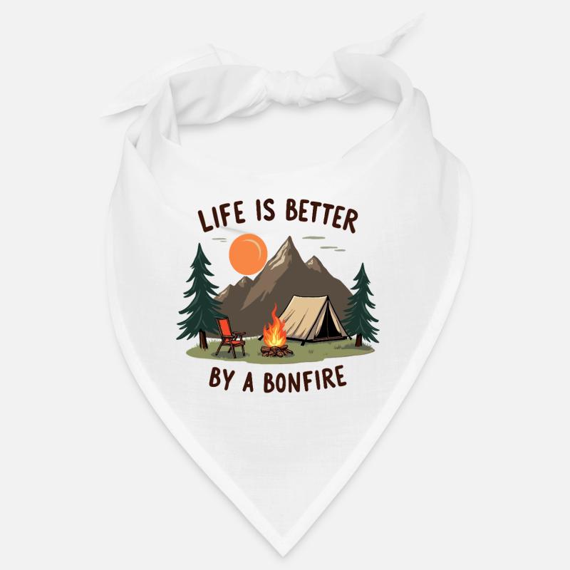 Life is better by a Bonfire Camping Abenteuer Bandana