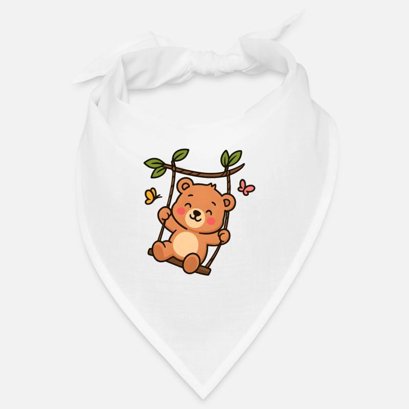 Little bear on swing Bandana