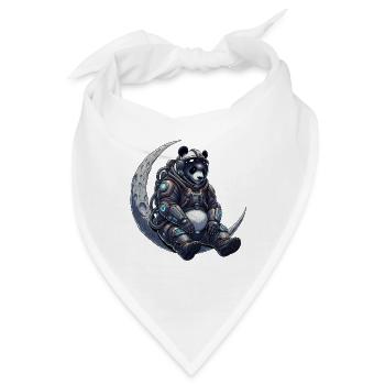Panda Astronaut  - Bandana - Weiß - Vorne