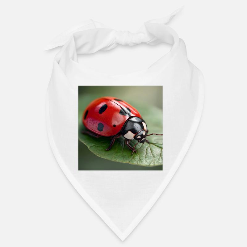 Lucky Charm Ladybug Macro Nature Design Bandana