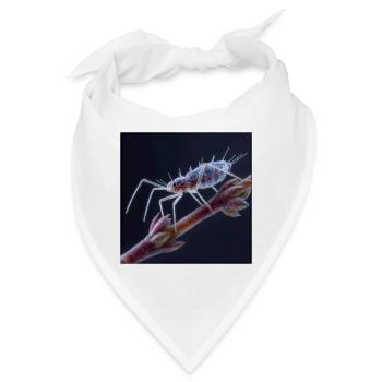 Faszinierende Blattlaus Makro Insekten Grafik - Bandana - Weiß - Vorne