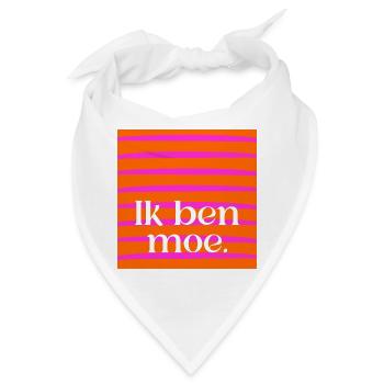 Ich bin müde - Bandana - Weiß - Vorne