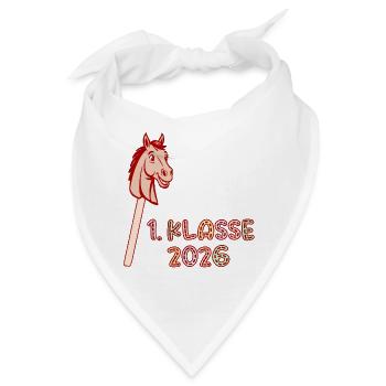 1. Klasse 2026 Hobby Horsing Schülerin - Bandana - Weiß - Vorne
