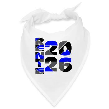 Rente Jahreszahlen 2026 - Bandana - Weiß - Vorne