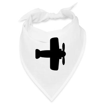 Flugzeug - Bandana - Weiß - Vorne
