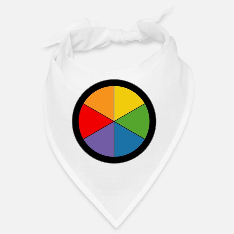 Rainbow Color Wheel Bandana