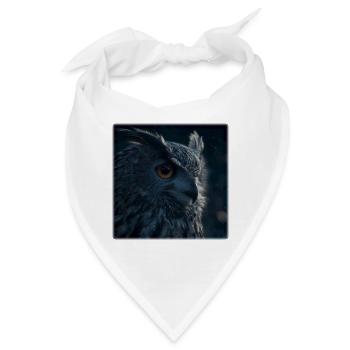 Mystischer Uhu Wächter der Nacht - Bandana - Weiß - Vorne