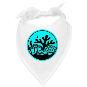 Korallen Symbol Korallenriff Ozean - Bandana - Weiß - Vorne