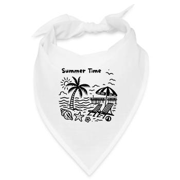 Stranddesign - Bandana - Weiß - Vorne
