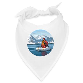 Alpine Rettungsfahrt im Eissee - Bandana - Weiß - Vorne