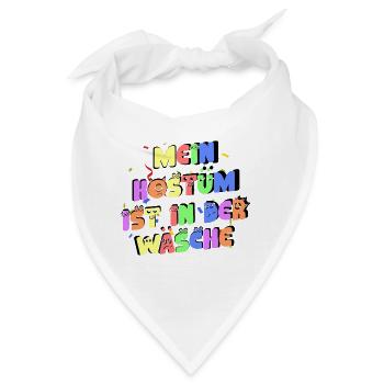 Mein Kostüm ist in der Wäsche - Bandana - Weiß - Vorne