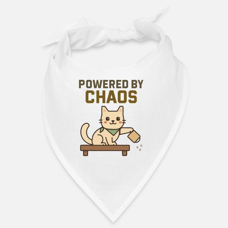 Propulsé par le Chaos - Chat Espiègle Renverse un café Bandana