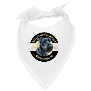 Riesenschnauzer Schutzhund IGP Motiv - Bandana - Weiß - Vorne